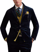 Shop Polo Ralph Lauren FW24 彈力燈芯絨西裝外套 深海軍藍 MNPOSPC27620654-410