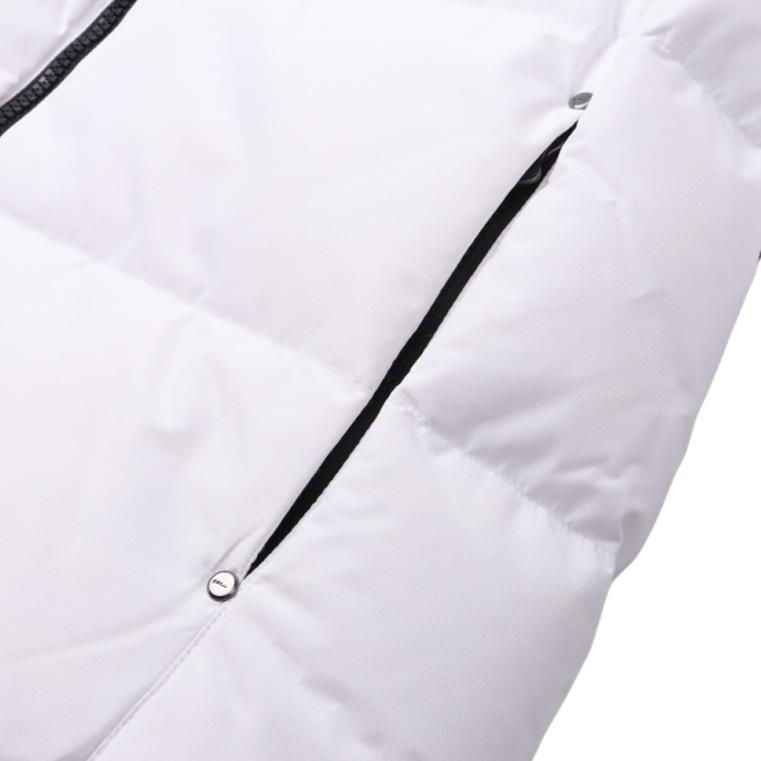 Details for Polo Ralph Lauren FW24  White Down Jacket with Detachable Hood & Pony Logo. 710889959-006