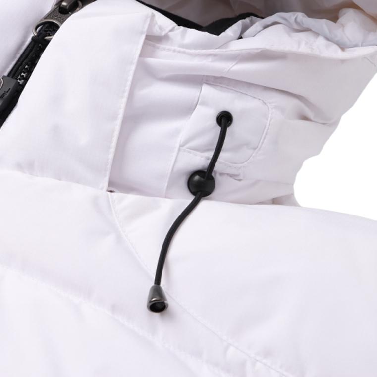 Sizing Polo Ralph Lauren FW24  White Down Jacket with Detachable Hood & Pony Logo. 710889959-006