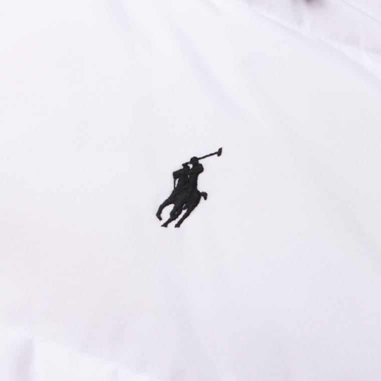 Cheap Polo Ralph Lauren FW24  White Down Jacket with Detachable Hood & Pony Logo. 710889959-006