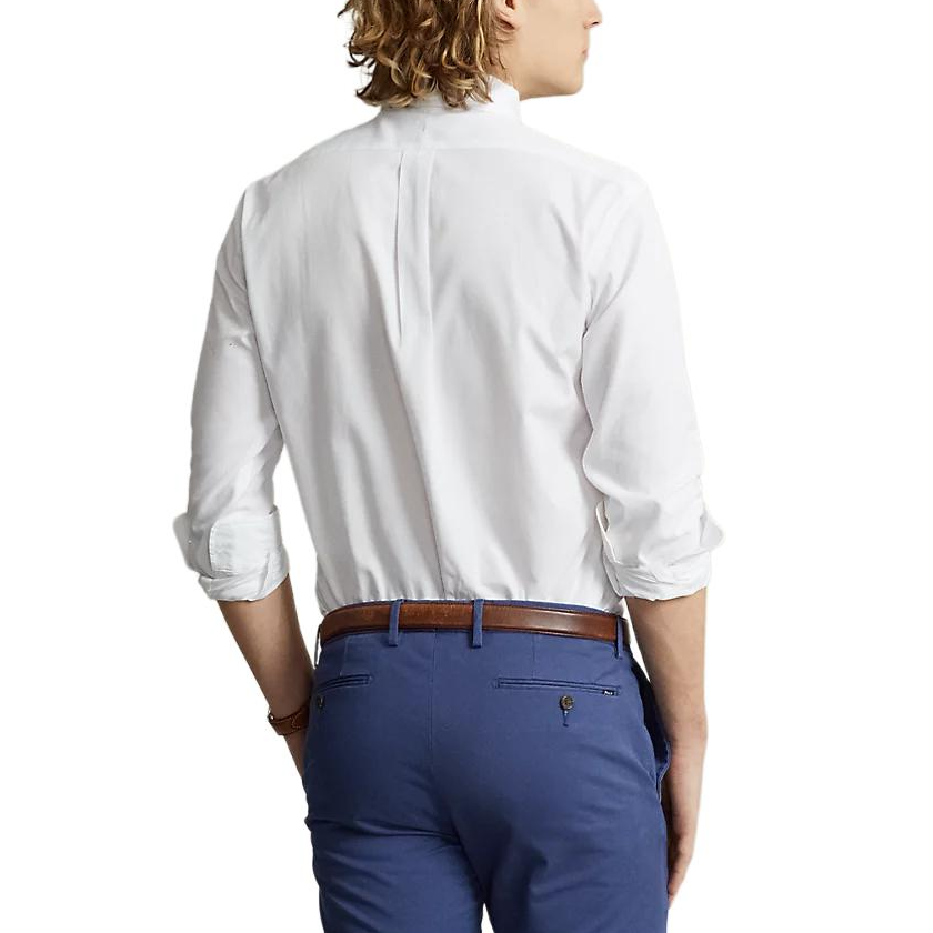 Polo Ralph Lauren FW24  White Linen Shirt with Logo Embroidery & Print. MNPOWOV16824146-100 圖 6