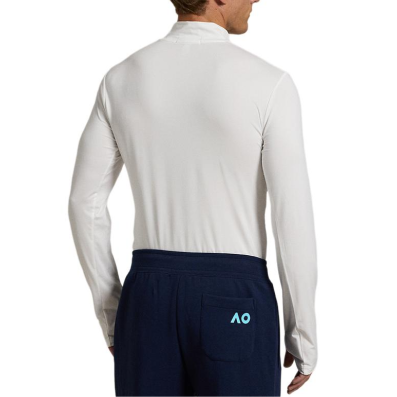 Polo Ralph Lauren FW24  White Long Sleeve Mock Neck Logo Embroidered Tee MNXGKNI16820265-100 圖 5