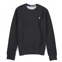 Polo Ralph Lauren FW24 Black Crewneck Sweatshirt with Embroidered Pony MNPOKNI16821886001 Polo Ralph Lauren FW24 Black Crewneck Sweatshirt with Embroidered Pony MNPOKNI16821886001