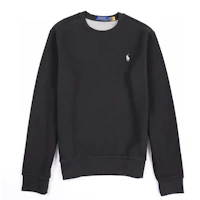 Polo Ralph Lauren FW24 Black Crewneck Sweatshirt with Pony Embroidery 710634932-012 Polo Ralph Lauren FW24 Black Crewneck Sweatshirt with Pony Embroidery 710634932-012