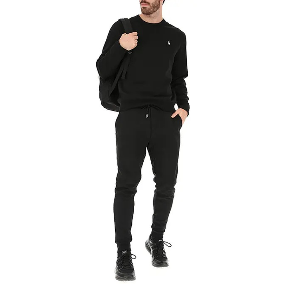 Details for Polo Ralph Lauren FW24 Sweater Hitam Crewneck dengan Bordir Pony 710634932-012