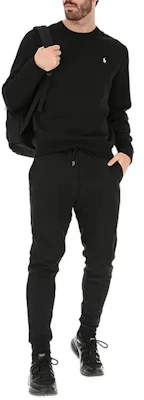 Polo Ralph Lauren FW24 Sweater Hitam Crewneck dengan Bordir Pony 710634932-012 Details for Polo Ralph Lauren FW24 Sweater Hitam Crewneck dengan Bordir Pony 710634932-012