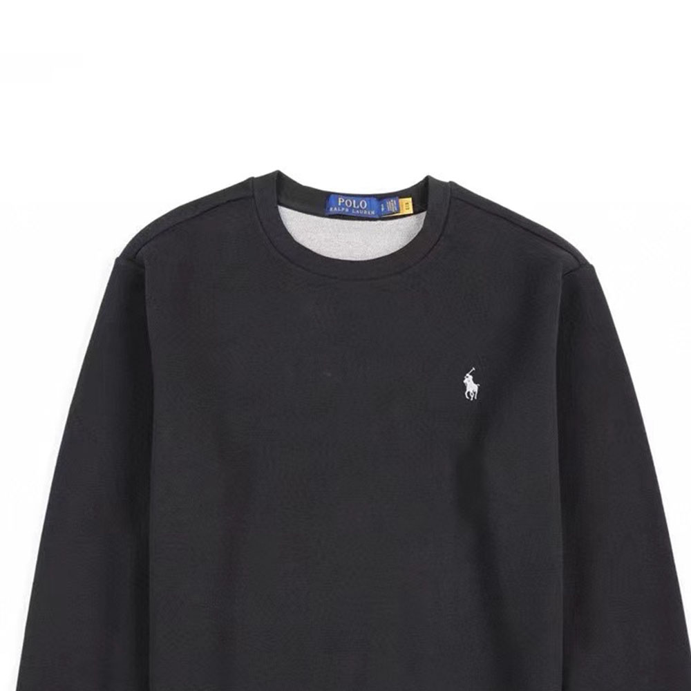 Sizing Polo Ralph Lauren FW24 Sweater Hitam Crewneck dengan Bordir Pony 710634932-012