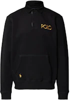 Polo Ralph Lauren FW24 Black Polo Collar Long Sleeve Fleece Sweatshirt MNPOKNI16823310-001 Polo Ralph Lauren FW24 Black Polo Collar Long Sleeve Fleece Sweatshirt MNPOKNI16823310-001
