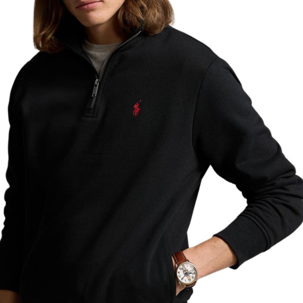Polo Ralph Lauren FW24 Black Solid Long-Sleeve Half-Turtleneck Sweatshirt MNPOKNI16821701-001 圖 6
