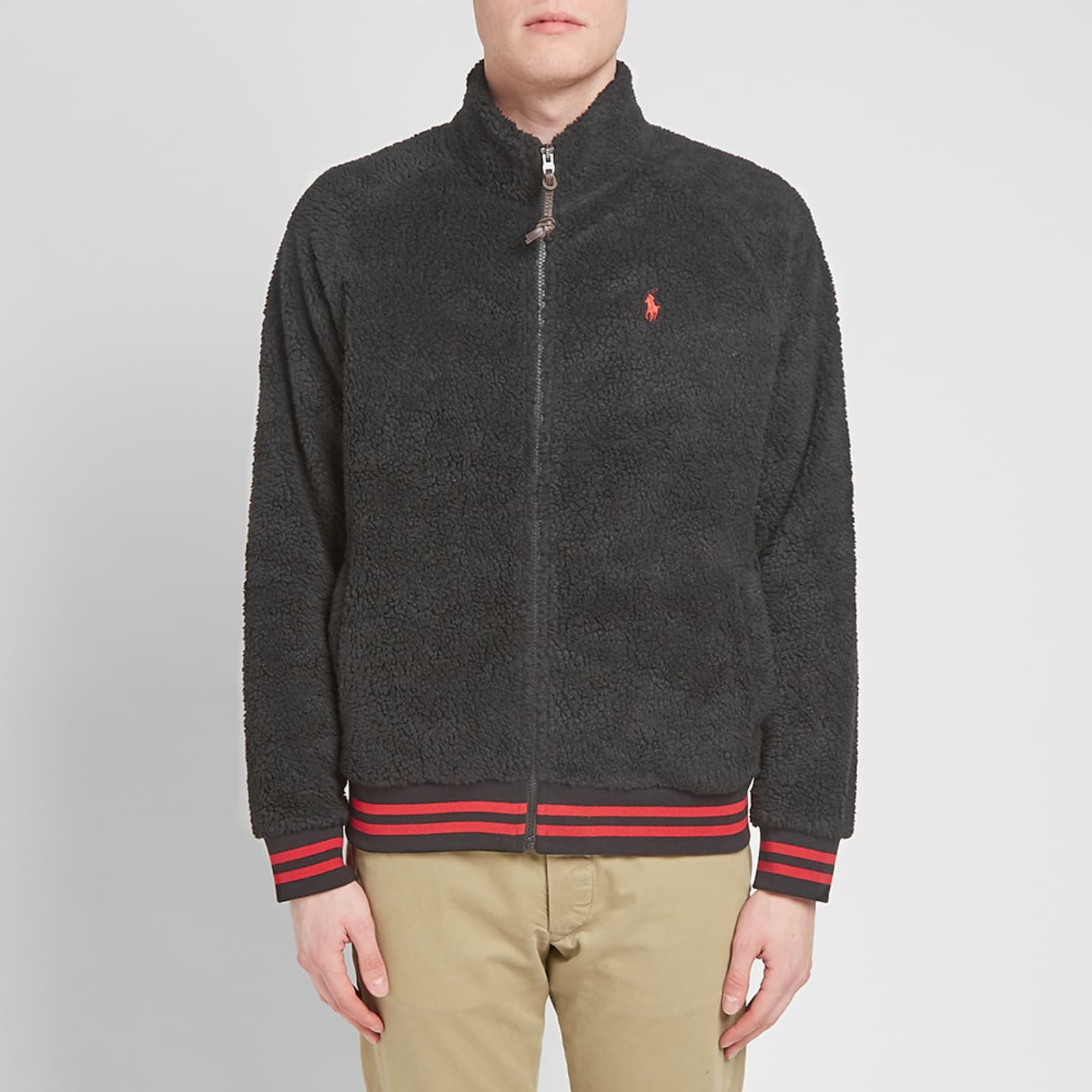 Polo Ralph Lauren FW24 Black Solid Stripe Zip-Up Jacket with Pony Logo MNPOKNI16820006-001 圖 4