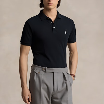 Polo Ralph Lauren FW24 經典刺繡標誌修身版型黑色Polo衫 MNPOKNI1N822990-001 Shop Polo Ralph Lauren FW24 經典刺繡標誌修身版型黑色Polo衫 MNPOKNI1N822990-001