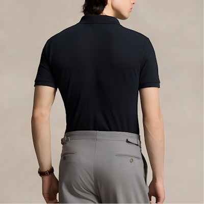 Polo Ralph Lauren FW24 經典刺繡標誌修身版型黑色Polo衫 MNPOKNI1N822990-001 Purchase Polo Ralph Lauren FW24 經典刺繡標誌修身版型黑色Polo衫 MNPOKNI1N822990-001