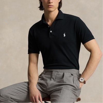 Polo Ralph Lauren FW24 經典刺繡標誌修身版型黑色Polo衫 MNPOKNI1N822990-001 Details for Polo Ralph Lauren FW24 經典刺繡標誌修身版型黑色Polo衫 MNPOKNI1N822990-001