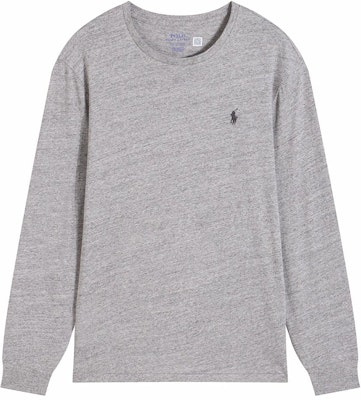 Polo Ralph Lauren FW24 Gris Camiseta Manga Larga Hombre con Logo Bordado. 710627433-002 Order Polo Ralph Lauren FW24 Gris Camiseta Manga Larga Hombre con Logo Bordado. 710627433-002