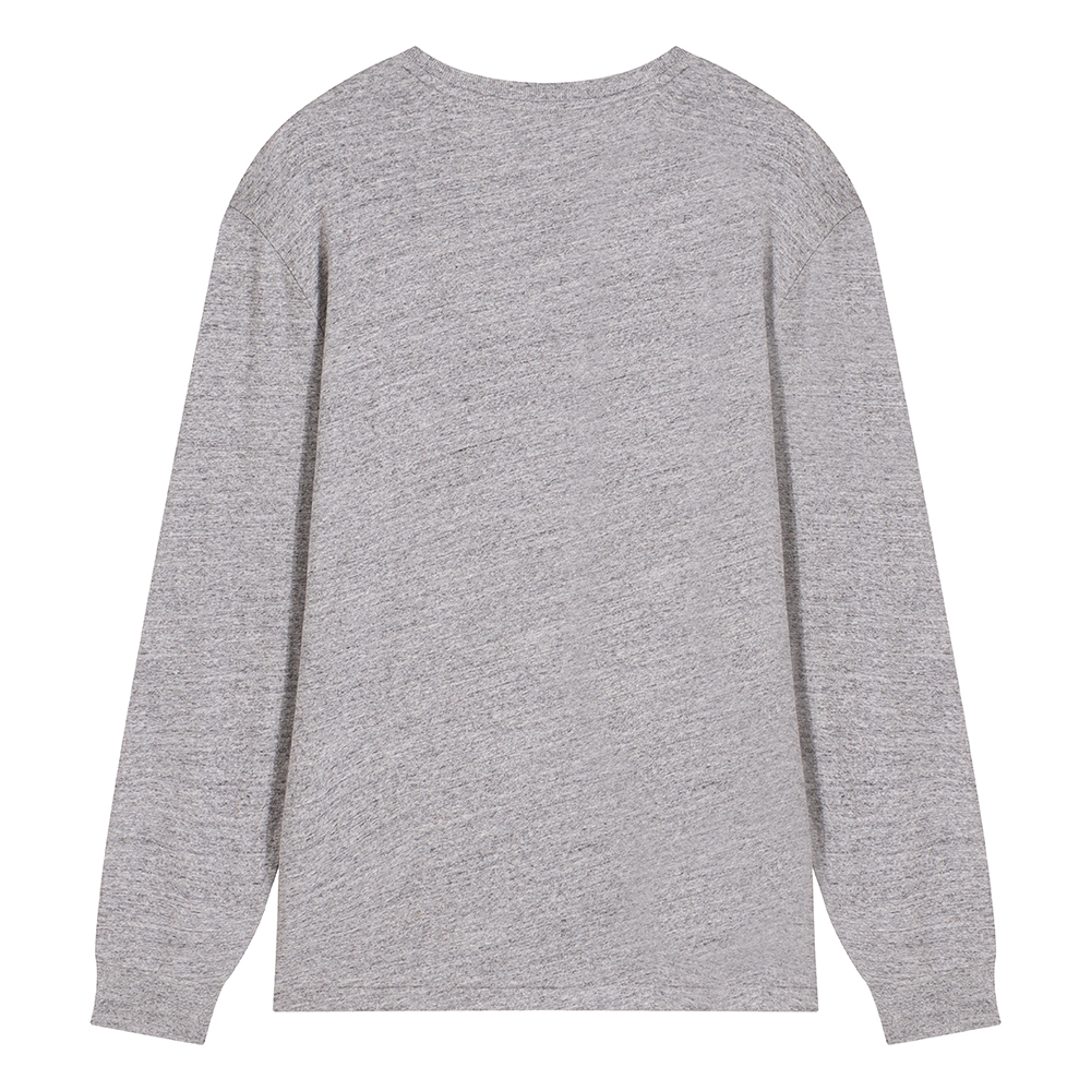 Lookbook Polo Ralph Lauren FW24 Gris Camiseta Manga Larga Hombre con Logo Bordado. 710627433-002