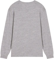 Lookbook Polo Ralph Lauren FW24 Grey Embroidered Pony Crewneck Long Sleeve T-Shirt Men. 710627433-002