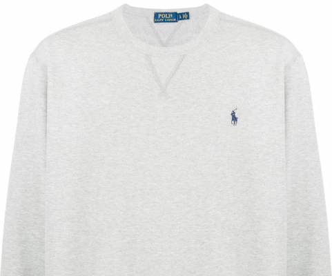 ポロ ラルフローレン FW24 グレー プルオーバー スウェットシャツ ロゴ刺繍入り 710883334030 Details for ポロ ラルフローレン FW24 グレー プルオーバー スウェットシャツ ロゴ刺繍入り 710883334030