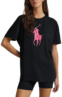 Polo Ralph Lauren FW24 針織圖案純棉圓領T恤 黑色 MNPOTSH1N822368-001 Shop Polo Ralph Lauren FW24 針織圖案純棉圓領T恤 黑色 MNPOTSH1N822368-001