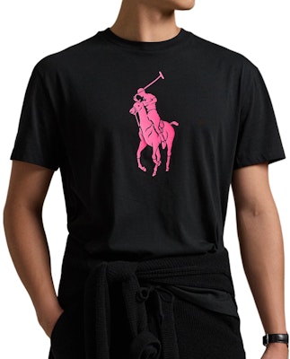 Polo Ralph Lauren FW24 針織圖案純棉圓領T恤 黑色 MNPOTSH1N822368-001 Purchase Polo Ralph Lauren FW24 針織圖案純棉圓領T恤 黑色 MNPOTSH1N822368-001