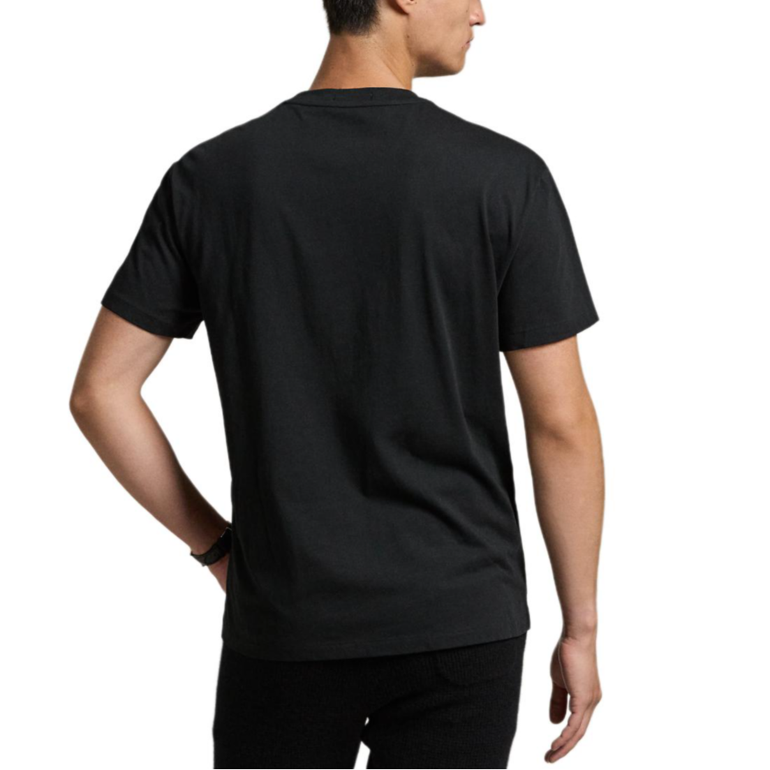 Sizing Polo Ralph Lauren FW24 針織圖案純棉圓領T恤 黑色 MNPOTSH1N822368-001