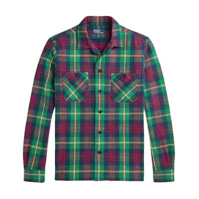 Polo Ralph Lauren FW24 Multicolor Plaid Striped Long-Sleeve Shirt Men MNPOWOV16823718