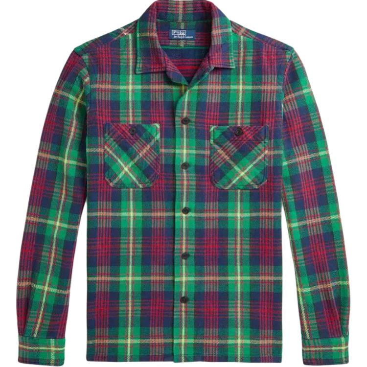 Polo Ralph Lauren FW24 Multicolor Plaid Striped Long-Sleeve Shirt Men MNPOWOV16823718 圖 2