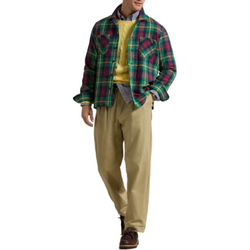 Polo Ralph Lauren FW24 Multicolor Plaid Striped Long-Sleeve Shirt Men MNPOWOV16823718 圖 3