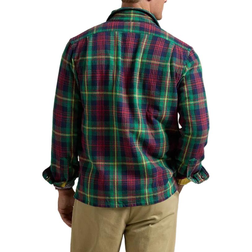 Polo Ralph Lauren FW24 Multicolor Plaid Striped Long-Sleeve Shirt Men MNPOWOV16823718 圖 5