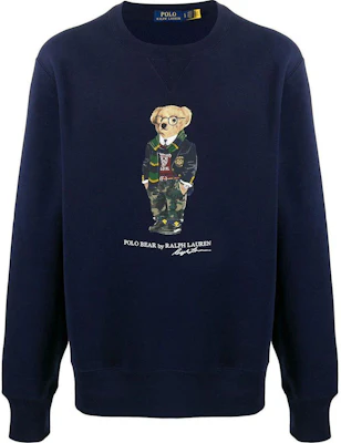 Polo Ralph Lauren FW24 Navy Bear Crewneck Fleece Sweatshirt Lelaki. MNPOKNI16821719-410 Order Polo Ralph Lauren FW24 Navy Bear Crewneck Fleece Sweatshirt Lelaki. MNPOKNI16821719-410