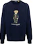 Order Polo Ralph Lauren FW24 Navy Bear Crewneck Fleece Sweatshirt Lelaki. MNPOKNI16821719-410