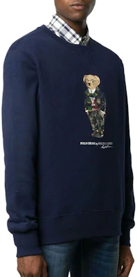 Polo Ralph Lauren FW24 Navy Bear Crewneck Fleece Sweatshirt Lelaki. MNPOKNI16821719-410 Shop Polo Ralph Lauren FW24 Navy Bear Crewneck Fleece Sweatshirt Lelaki. MNPOKNI16821719-410