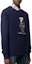 Shop Polo Ralph Lauren FW24 Navy Bear Crewneck Fleece Sweatshirt Lelaki. MNPOKNI16821719-410