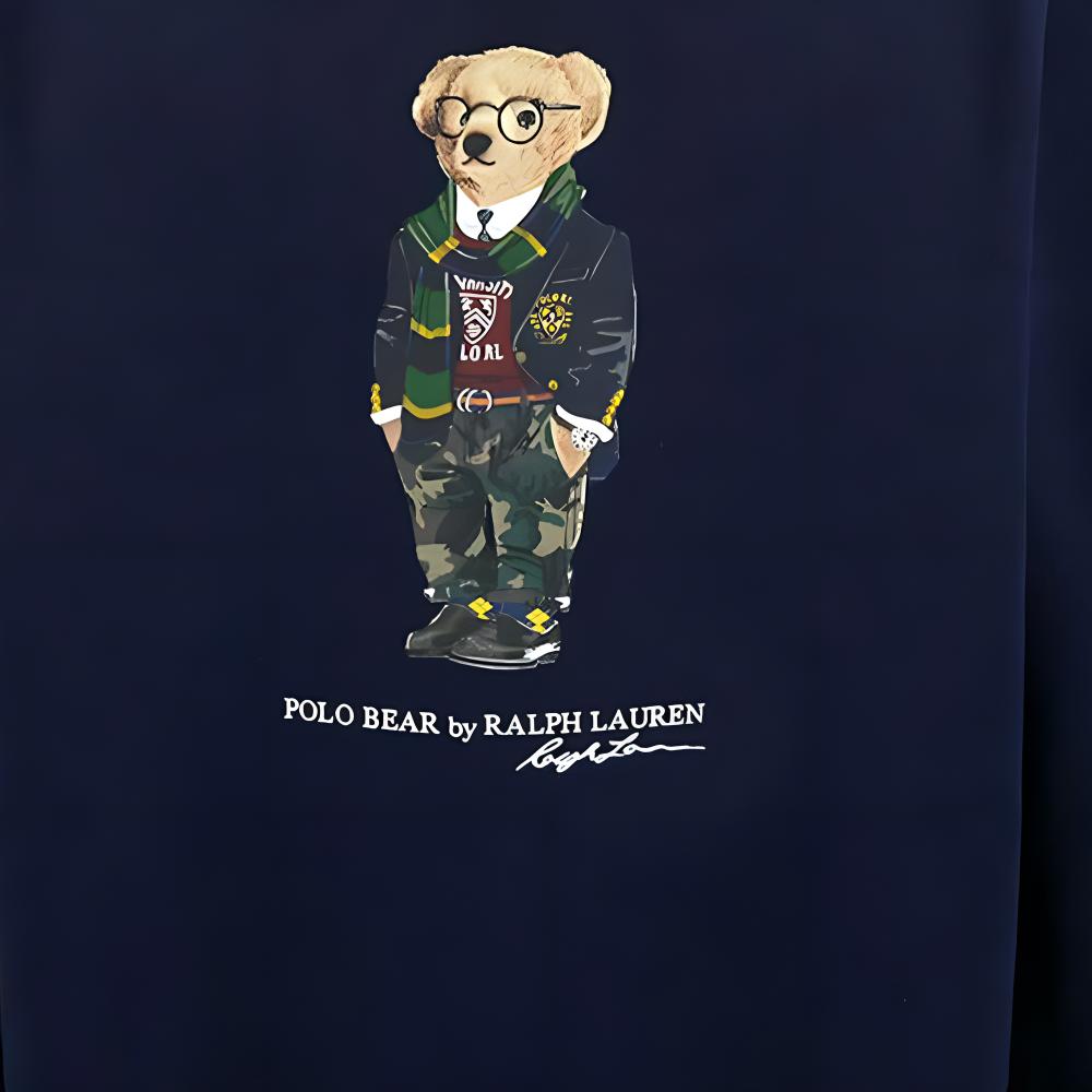Polo Ralph Lauren FW24 Navy Bear Graphic Crewneck Fleece Sweatshirt MNPOKNI16821719-410 圖 6