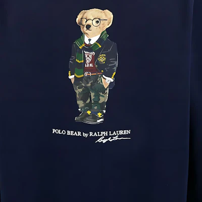 Polo Ralph Lauren FW24 Navy Bear Crewneck Fleece Sweatshirt Lelaki. MNPOKNI16821719-410 Details for Polo Ralph Lauren FW24 Navy Bear Crewneck Fleece Sweatshirt Lelaki. MNPOKNI16821719-410