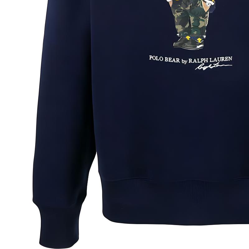Polo Ralph Lauren FW24 Navy Bear Graphic Crewneck Fleece Sweatshirt MNPOKNI16821719-410 圖 7