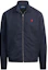 Buy Polo Ralph Lauren FW24 Jaket Harrington Biru Navy dengan Logo Sulaman MNPOOTW16021351-410