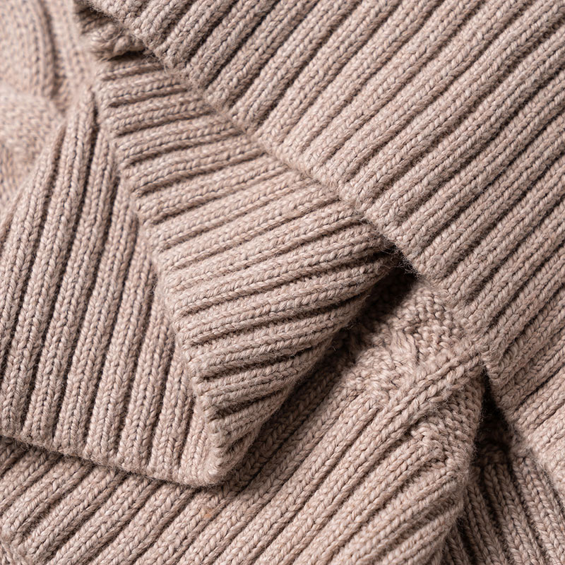 Polo Ralph Lauren FW24 Oatmeal Cable Knit Half-Zip Sweater with Pony Logo Mens. 710919213-010 圖 6