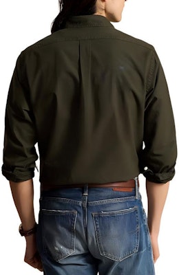 Polo Ralph Lauren FW24 男士橄欖綠刺繡標誌寬鬆長袖襯衫 MNPOWOV16823843-300 Purchase Polo Ralph Lauren FW24 男士橄欖綠刺繡標誌寬鬆長袖襯衫 MNPOWOV16823843-300