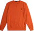 Order Polo Ralph Lauren FW24 Sweater Oranye Crewneck dengan Logo Pony Bordir 710790783-003
