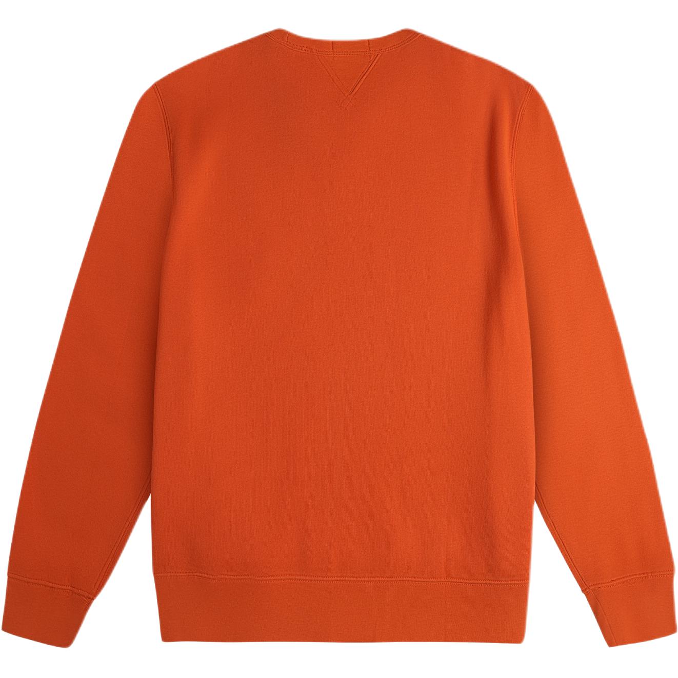 Lookbook Polo Ralph Lauren FW24 Sweater Oranye Crewneck dengan Logo Pony Bordir 710790783-003