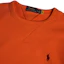 Shop Polo Ralph Lauren FW24 Sweater Oranye Crewneck dengan Logo Pony Bordir 710790783-003
