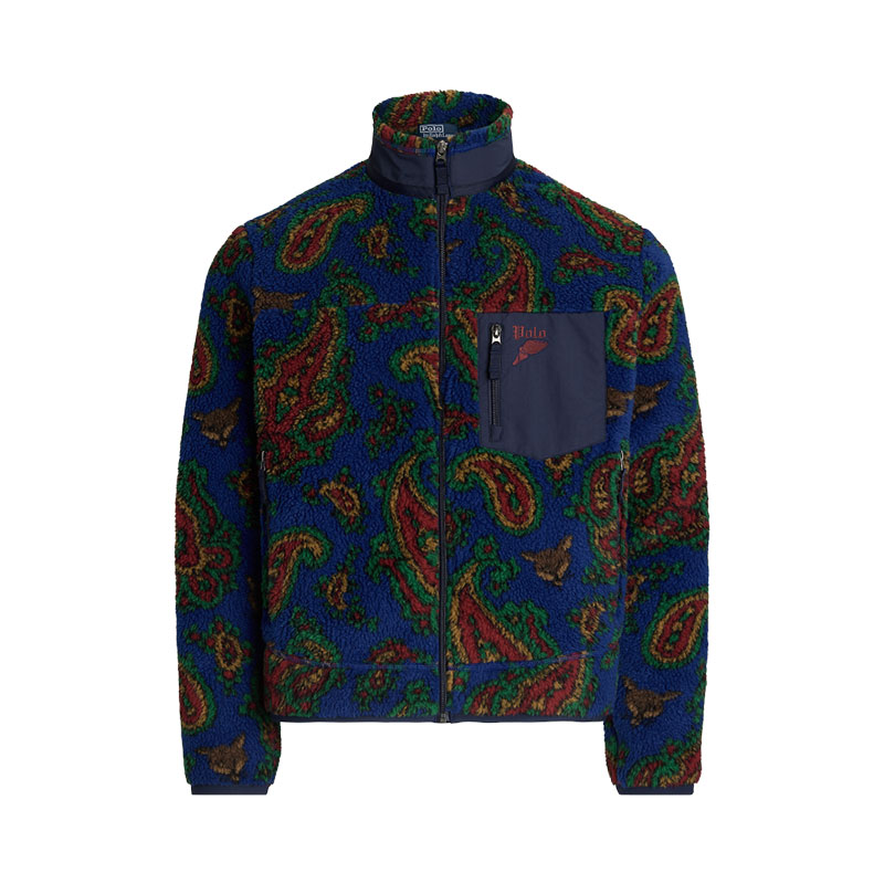 Polo Ralph Lauren FW24 Patterned Half-Zip Fleece Jacket Blue Men’s Sweater MNPOKNI16823760-410 圖 2