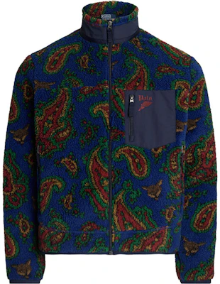ポロラルフローレン FW24 柄入りハーフジップフリースジャケット ブルー メンズ MNPOKNI16823760-410 Order ポロラルフローレン FW24 柄入りハーフジップフリースジャケット ブルー メンズ MNPOKNI16823760-410