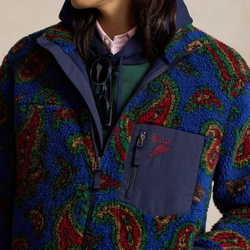 Polo Ralph Lauren FW24 Patterned Half-Zip Fleece Jacket Blue Men’s Sweater MNPOKNI16823760-410 圖 7