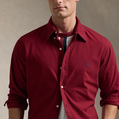 Polo Ralph Lauren FW24 男士紅色刺繡Logo寬鬆版型長袖襯衫 MNPOWOV16823837-601 Details for Polo Ralph Lauren FW24 男士紅色刺繡Logo寬鬆版型長袖襯衫 MNPOWOV16823837-601