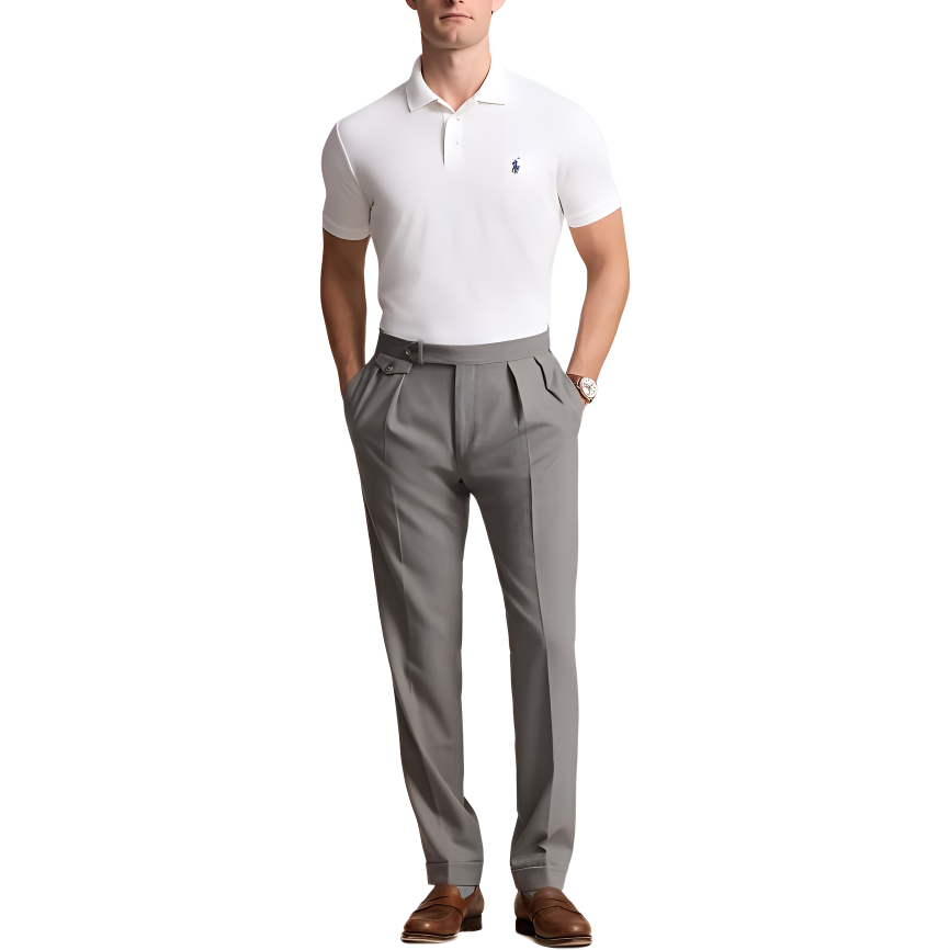 Polo Ralph Lauren FW24 Slim Fit Logo Print White Short Sleeve Polo Shirt Men. MNPOKNI1N822982-100 圖 3