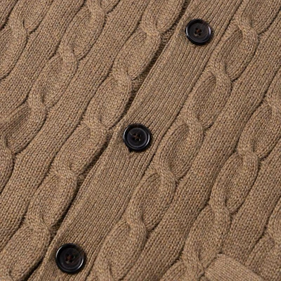 Polo Ralph Lauren FW24 Solid Cable Knit Lengan Panjang Sweater Coklat. 710929351005 Details for Polo Ralph Lauren FW24 Solid Cable Knit Lengan Panjang Sweater Coklat. 710929351005