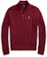 Order 폴로 랄프 로렌 FW24 솔리드 자수 포니 하프 터틀넥 니트 스웨터 레드 카펫. 710810841504