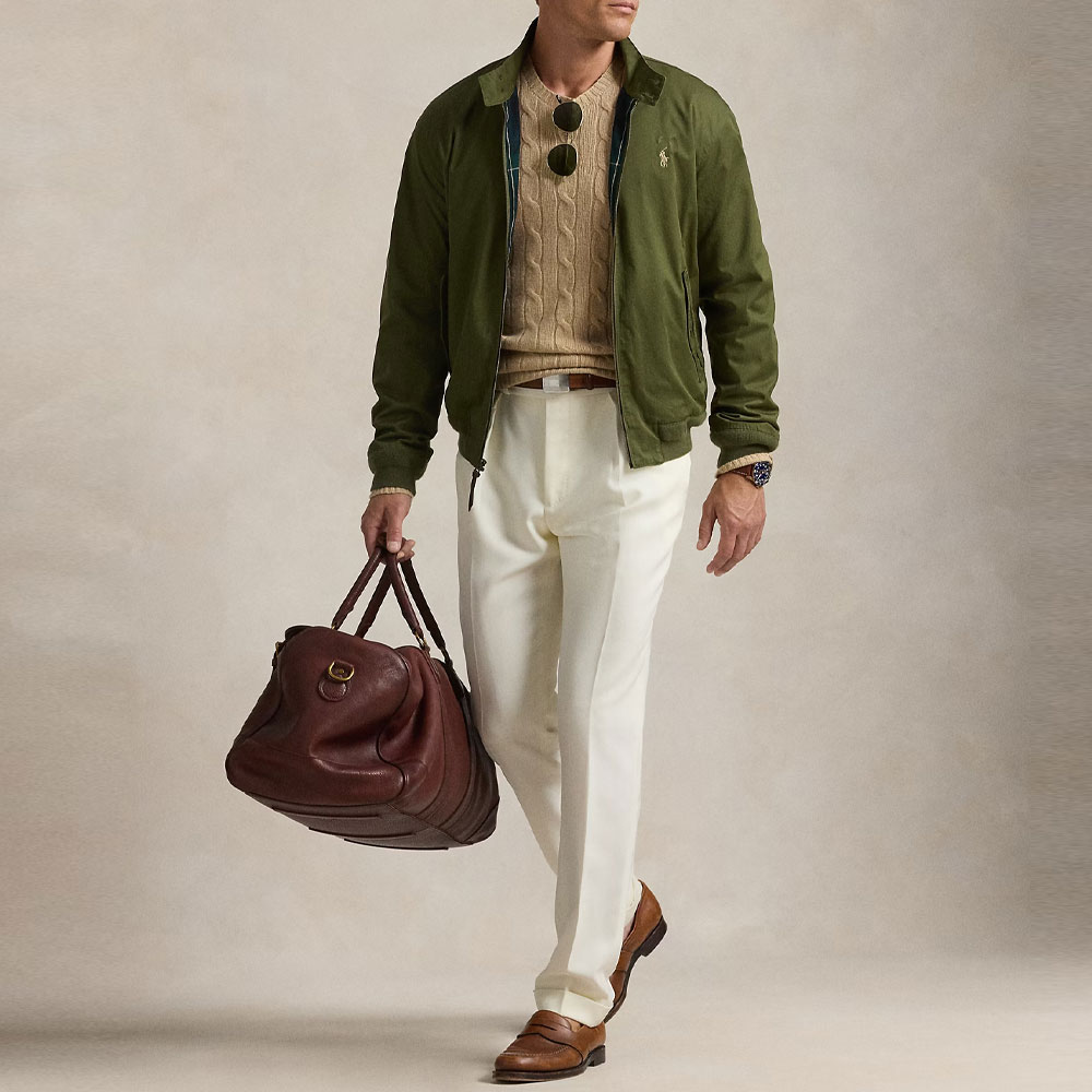 Polo Ralph Lauren FW24 Solid Embroidered Zip High Neck Jacket Green Menswear 710923261005 圖 3