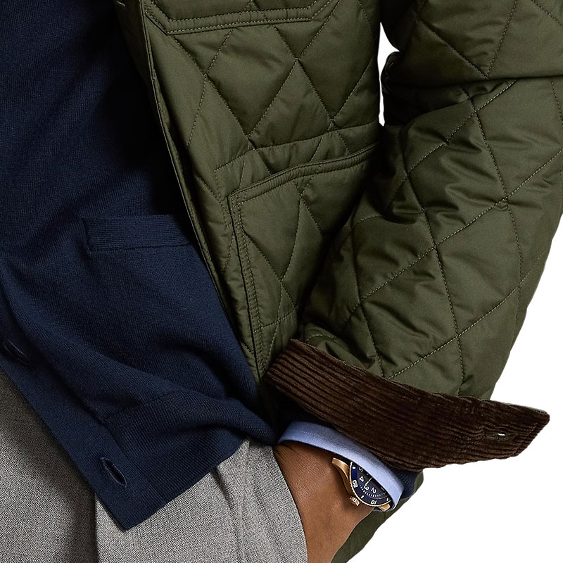 Polo Ralph Lauren FW24 Solid Logo Cotton Jacket  Olive Green Long Sleeve. 710938509001 圖 7